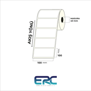 100X100 Barkod Etiketi