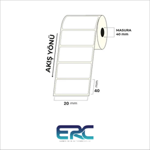 20X40 Barkod Etiketi