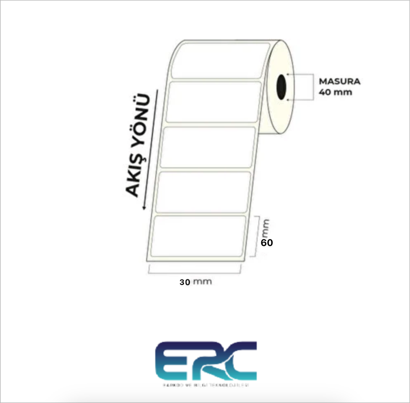 60X30 Barkod Etiketi 1 60X30 Barkod Etiketi